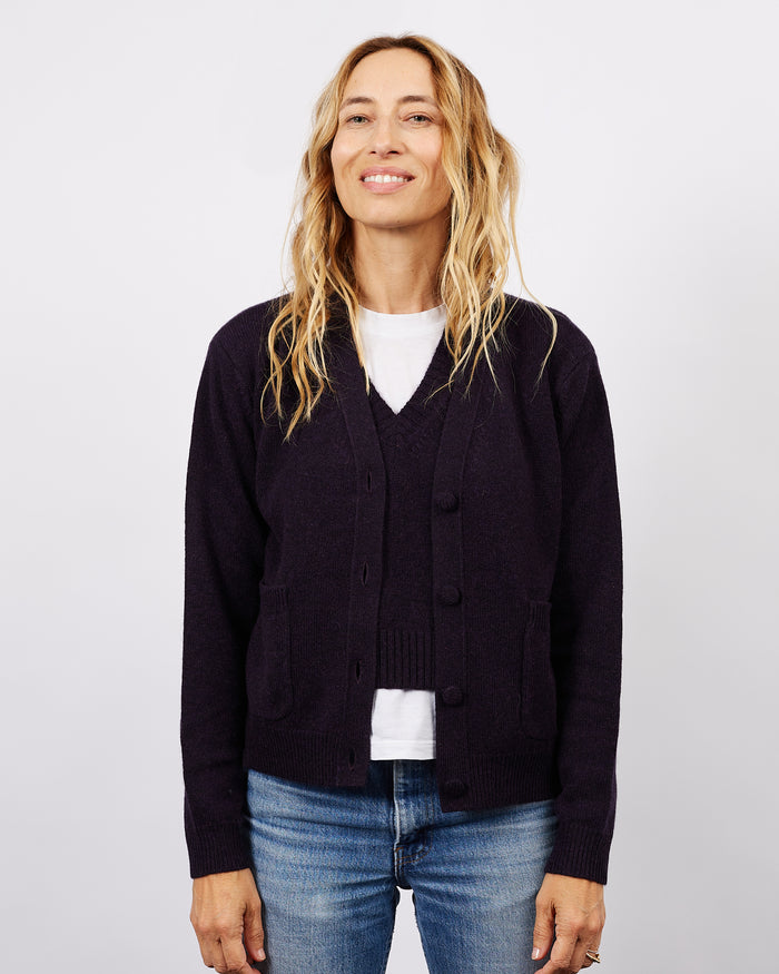 alexandra golovanoff Cardigan Granny purple black 15