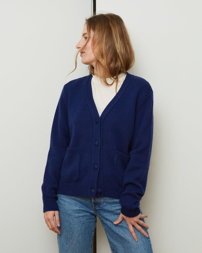 alexandra golovanoff Cardigan Granny Spring bleu 14