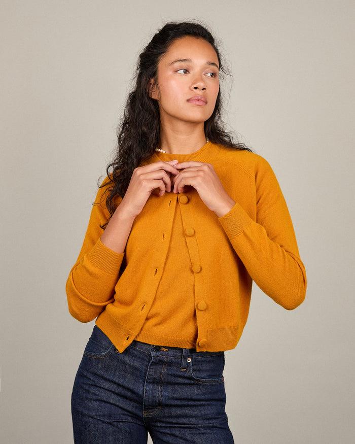 alexandra golovanoff Cardigan Mila Light cinnamon 18