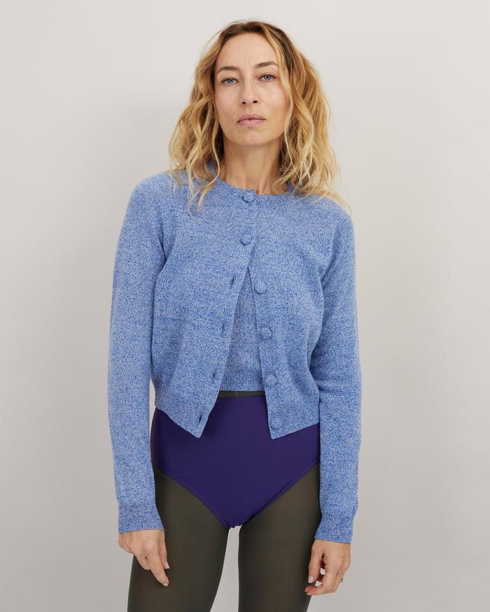 alexandra golovanoff Cardigan Mila Light vintage blue 16