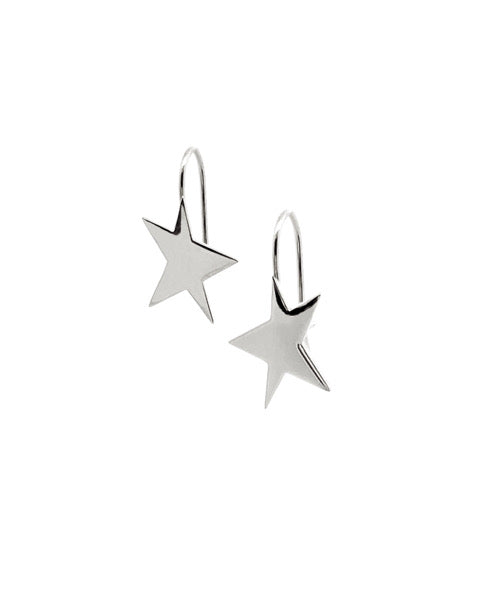 Alexandra Golovanoff Paire De Boucles D'oreille Etoile Or Blanc