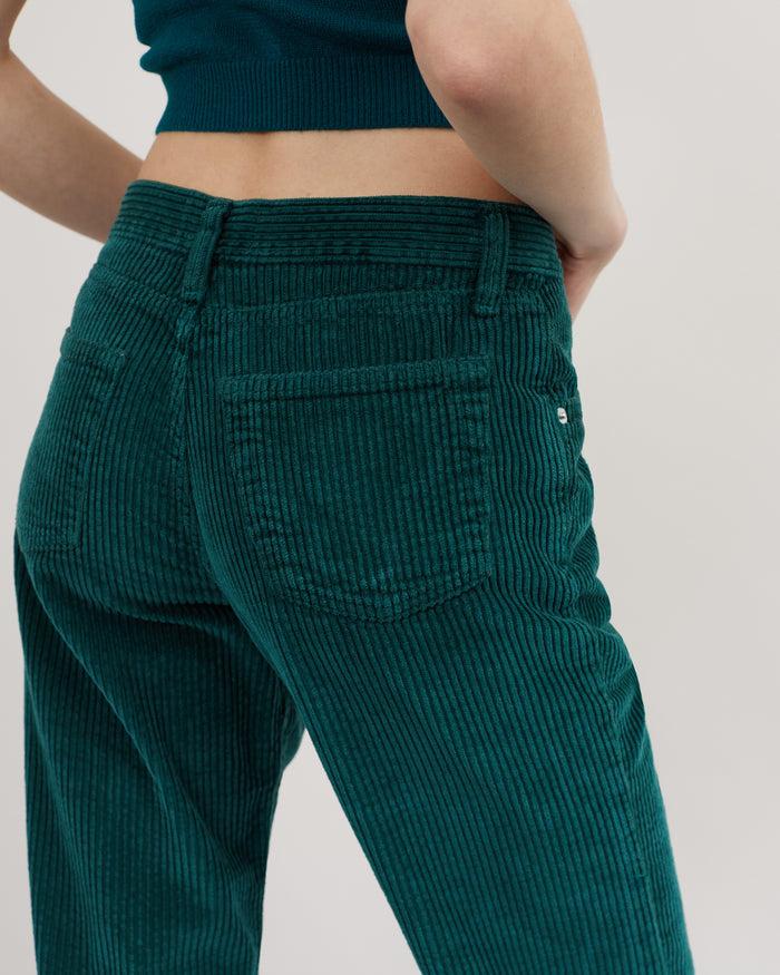 Alexandra Golovanoff Pantalon Velours France Vert 16