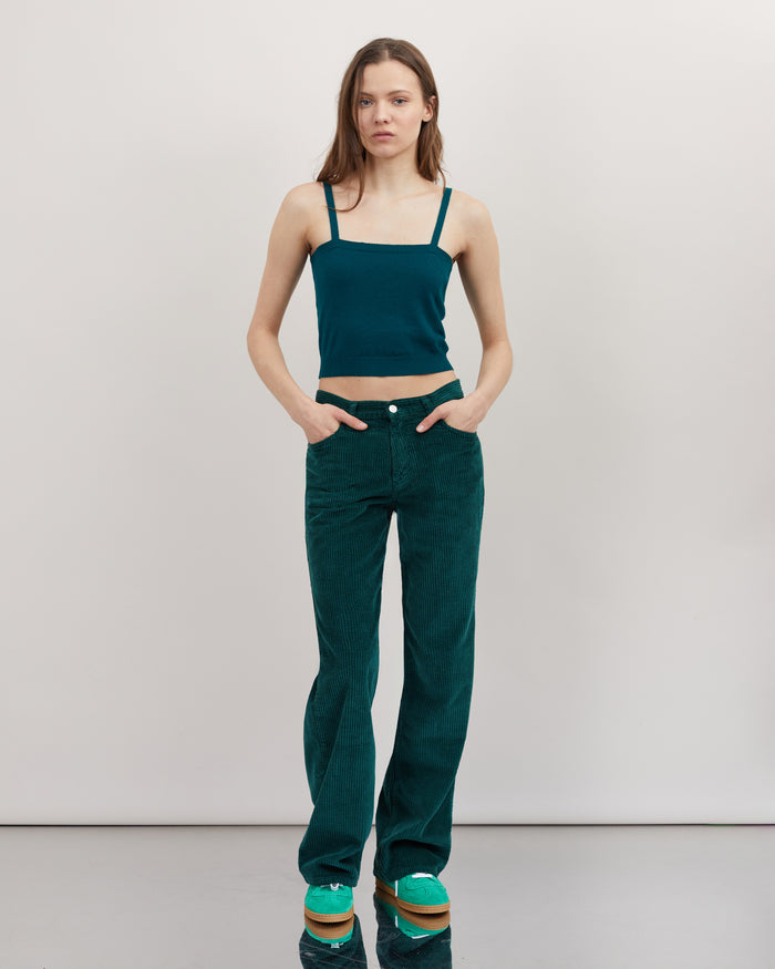 alexandra golovanoff Pantalon velours France vert 16