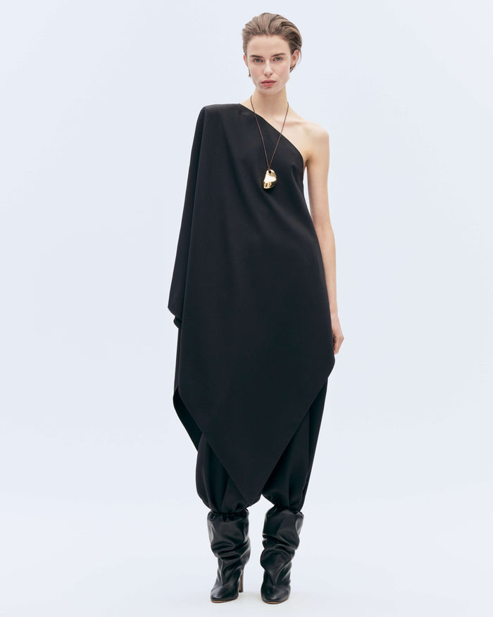 alexandre vauthier ASYMMETRICAL DRESS BLACK