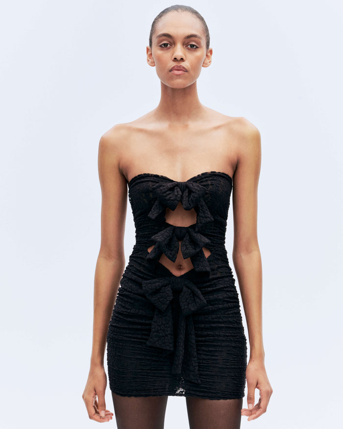 Alexandre Vauthier BUSTIER MINI DRESS BLACK