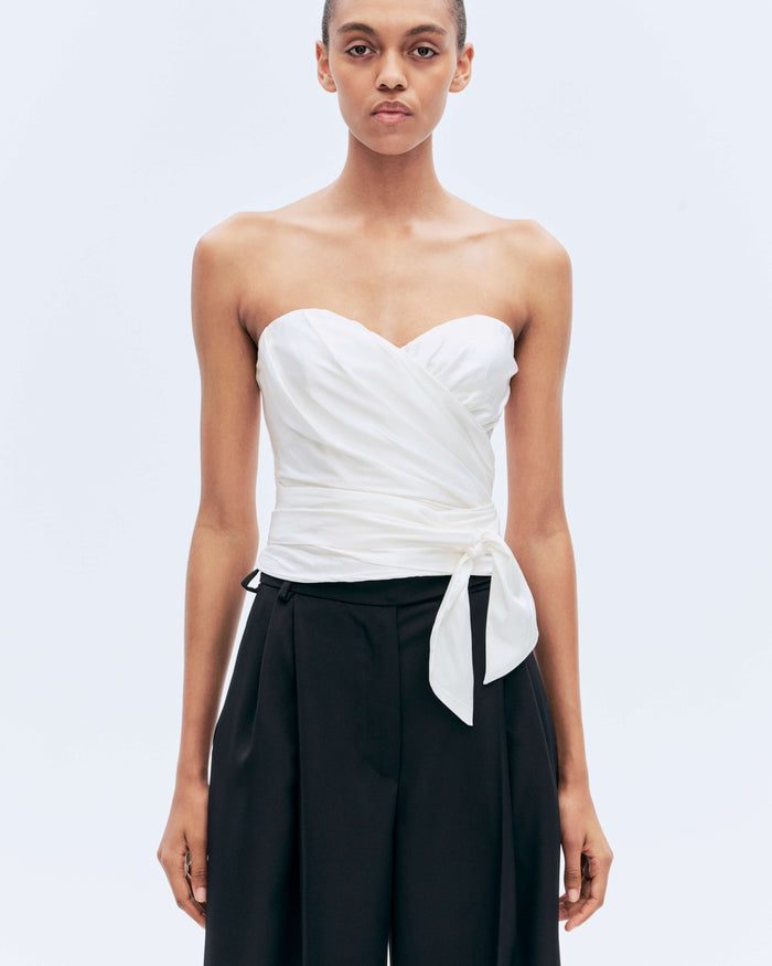 alexandre vauthier BUSTIER OPTICAL WHITE
