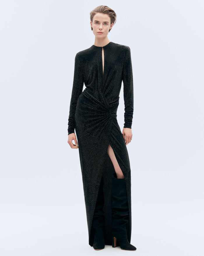 alexandre vauthier CRYSTALLIZED EVENING GOWN