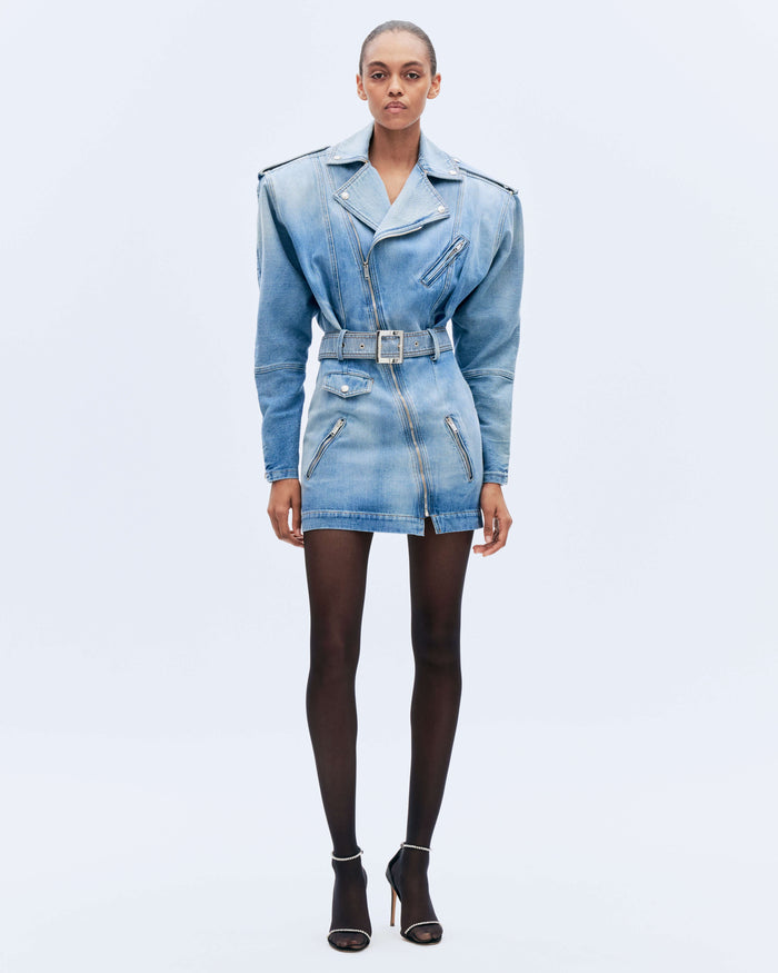 alexandre vauthier DENIM DRESS INDIGO