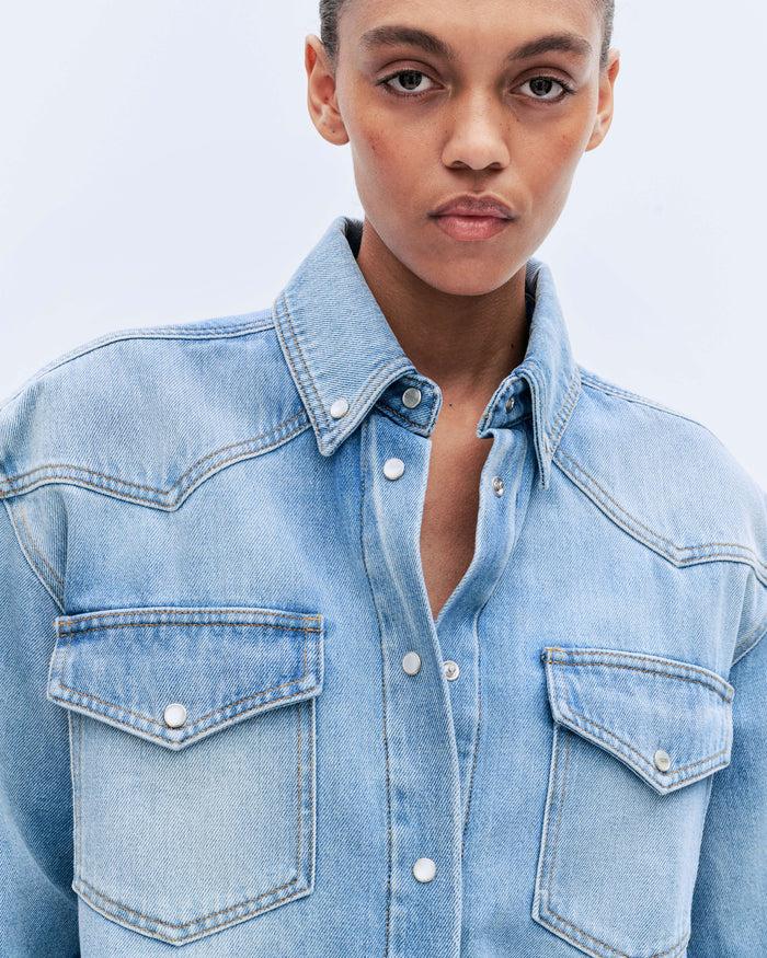 Alexandre Vauthier DENIM SHIRT INDIGO