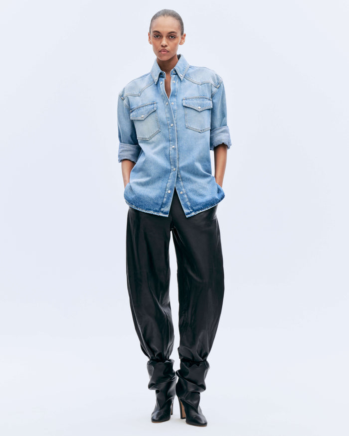 alexandre vauthier DENIM SHIRT INDIGO