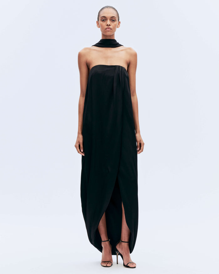 alexandre vauthier LONG DRESS BLACK