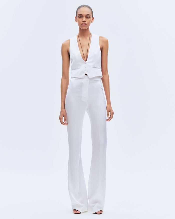 alexandre vauthier PANTS OPTICAL WHITE
