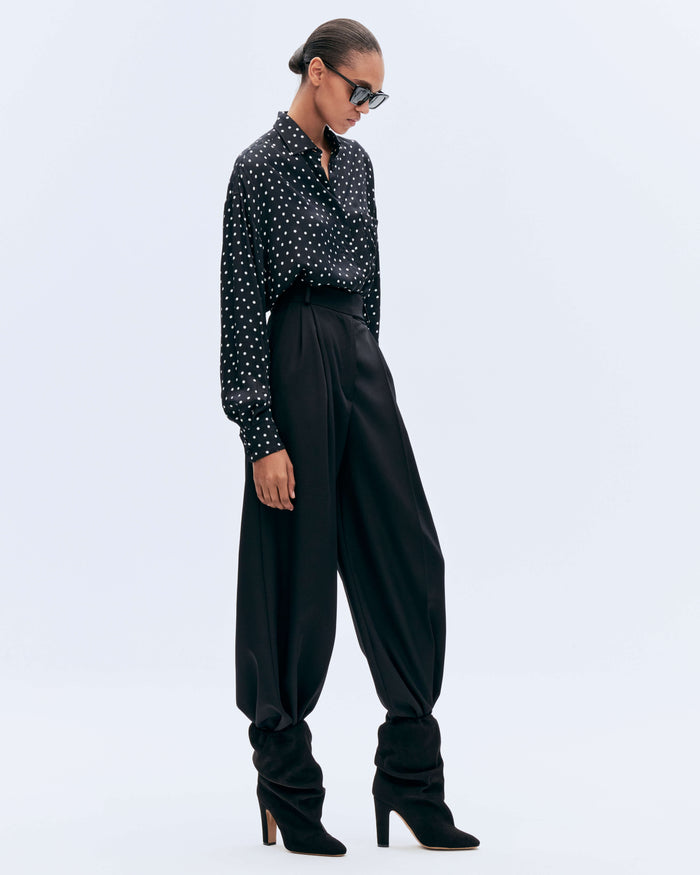 Alexandre Vauthier POLKA DOT SHIRT BLACK