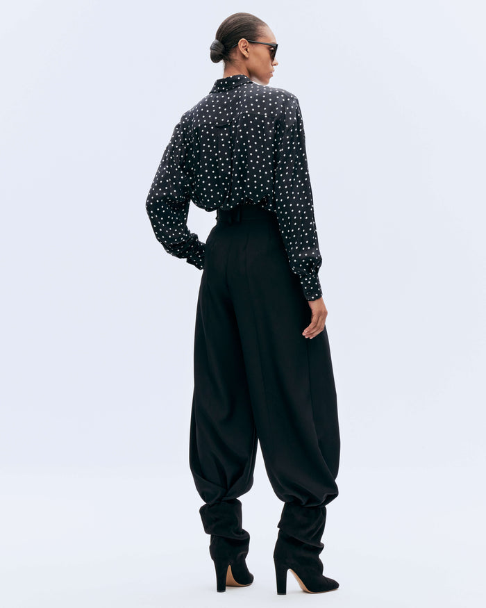 Alexandre Vauthier POLKA DOT SHIRT BLACK