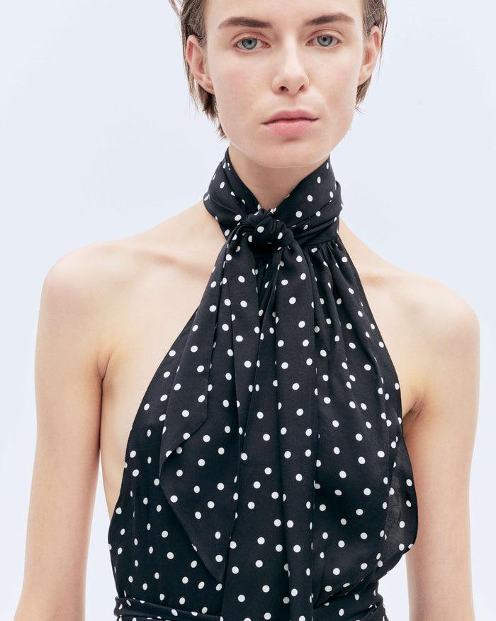 Alexandre Vauthier POLKA DOT TOP BLACK