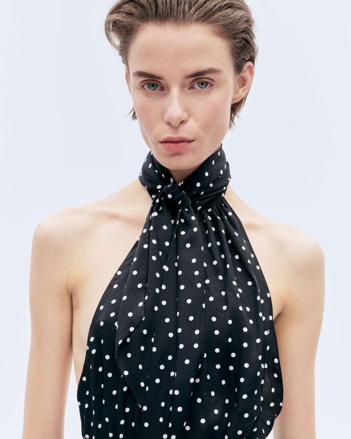Alexandre Vauthier POLKA DOT TOP BLACK