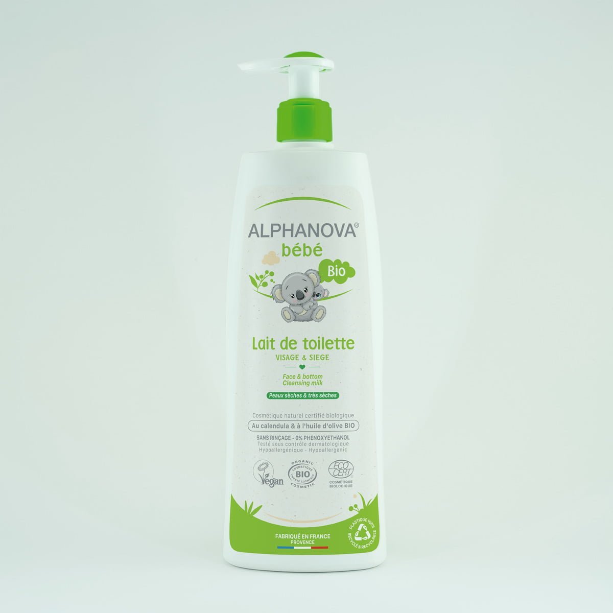 Alphanova ALPHANOVA BÉBÉ - Lait De Toilette Bébé Bio - 500ml