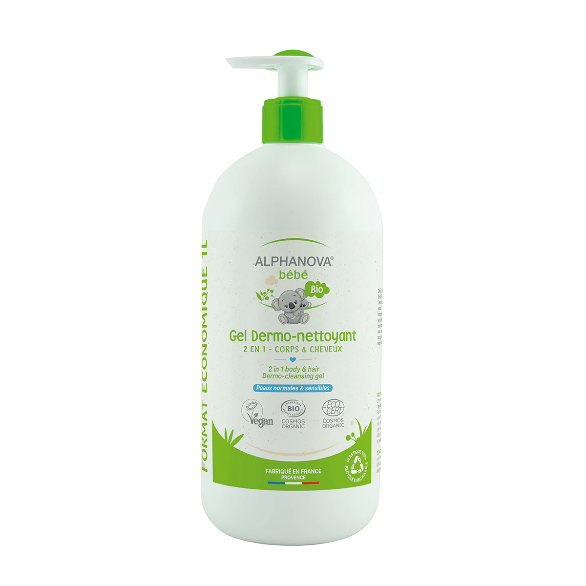 Alphanova Dermo-nettoyant Bain Bébé Bio 1L