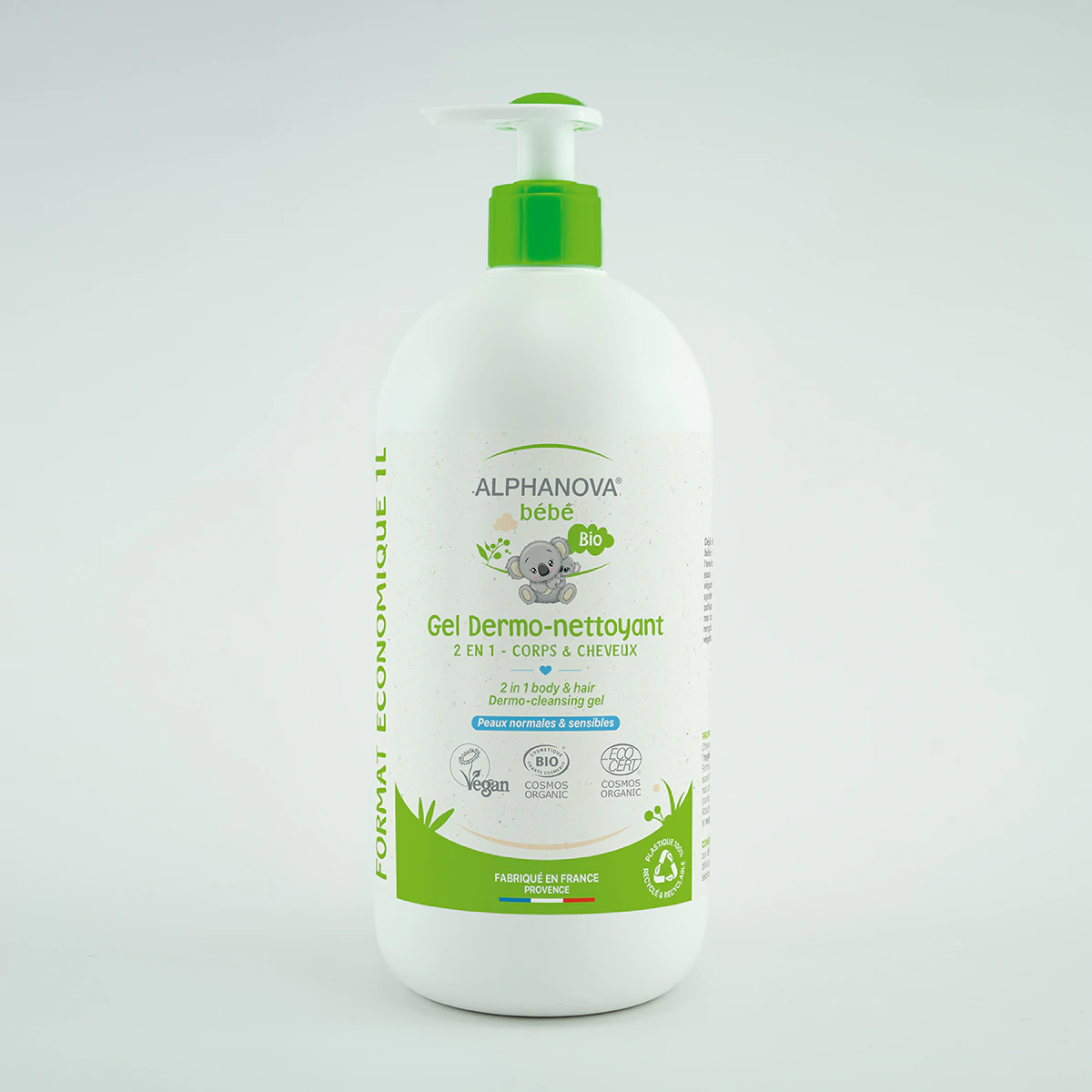 Alphanova Dermo-nettoyant Bain Bébé Bio 1L