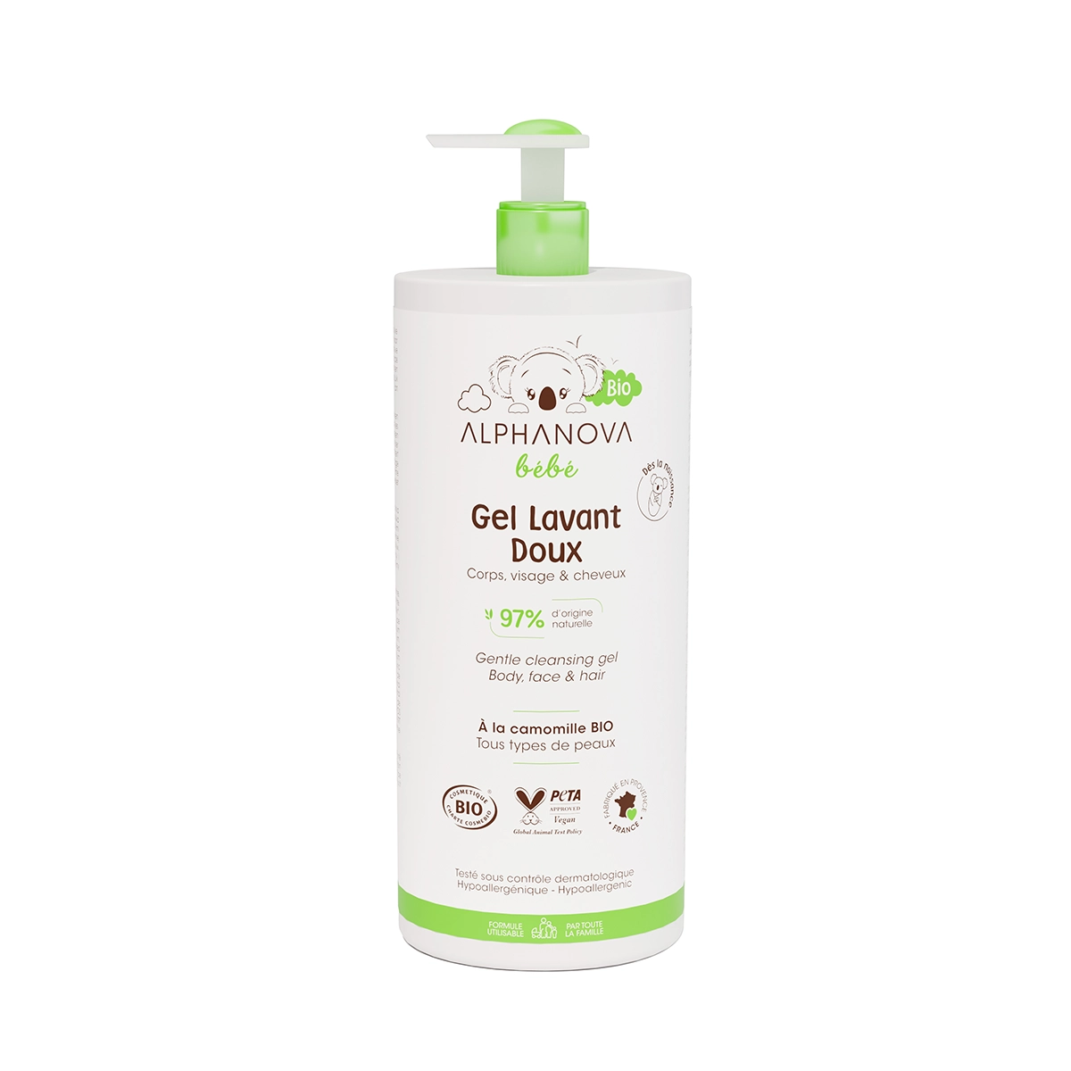 alphanova Gel lavant doux 1L