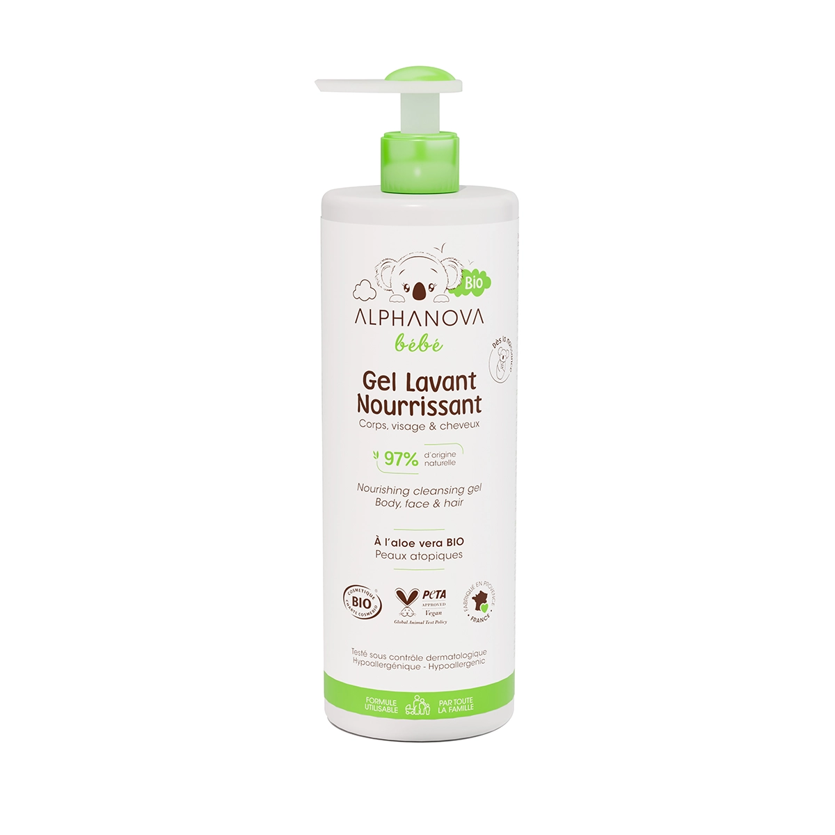 Alphanova Gel Lavant Nourrissant 400ml