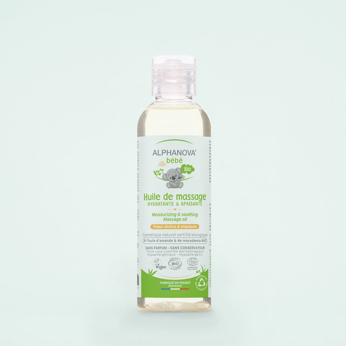 Alphanova Huile De Massage Bébé Certifiée Bio