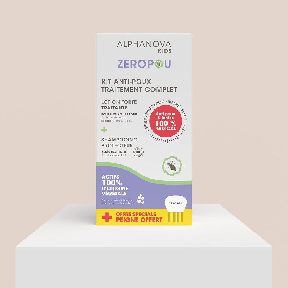 Alphanova Kit Anti-poux Traitement Complet ZEROPOU