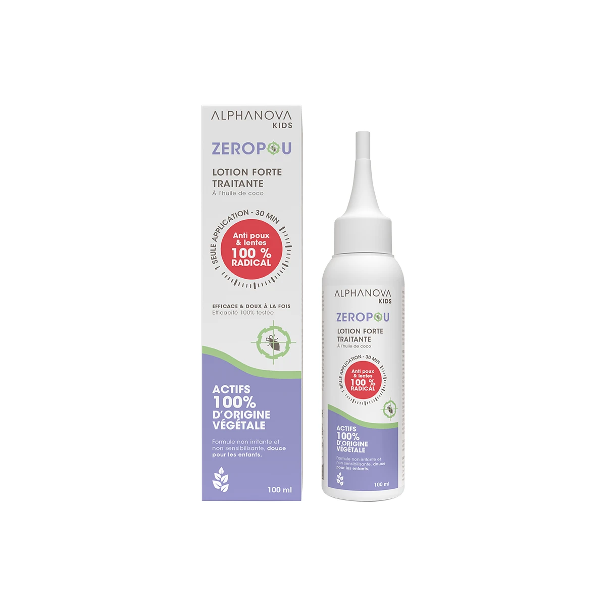 alphanova Lotion anti-poux & anti-lentes ZEROPOU