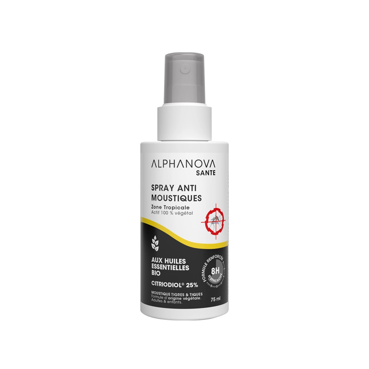 alphanova Anti-moustique zone tropicale - 8H d'efficacité