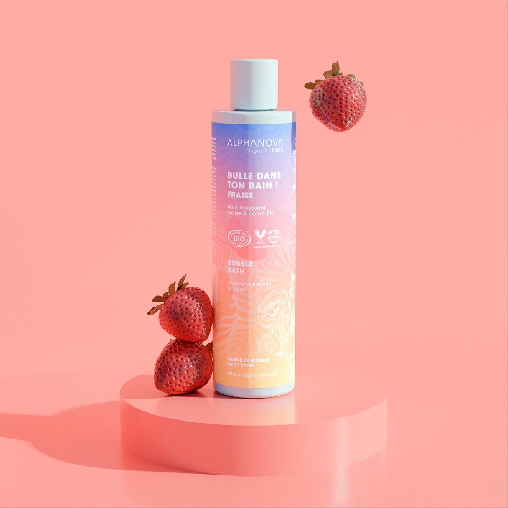 Alphanova Bulle Dans Ton Bain Bain Moussant - Parfum Fraise