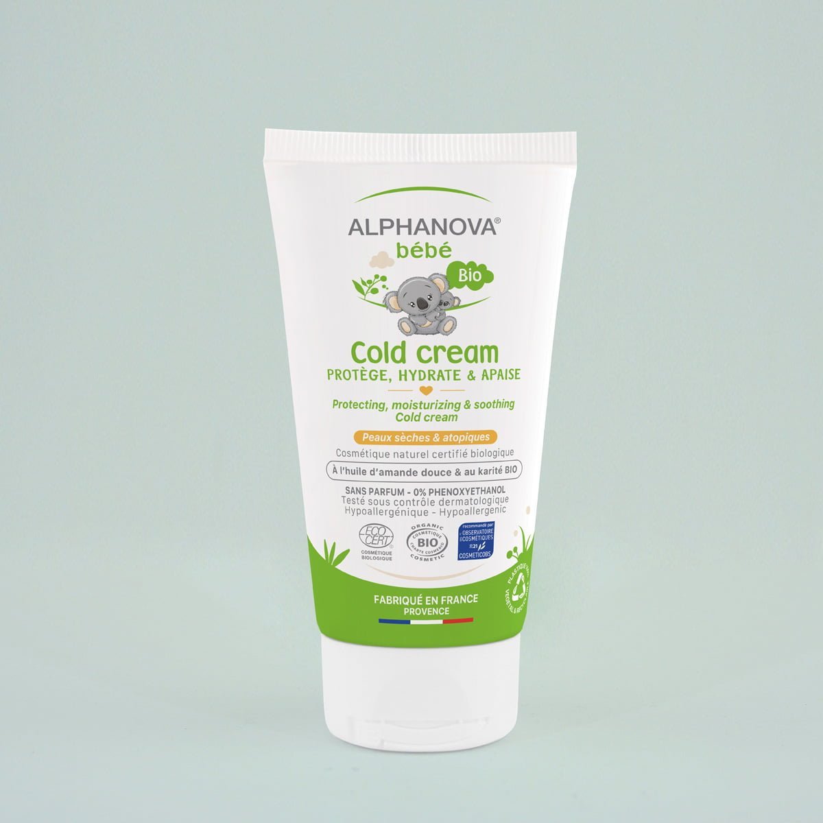 Alphanova Cold Cream Certifiée Bio - Peaux Sèches & Agréssées