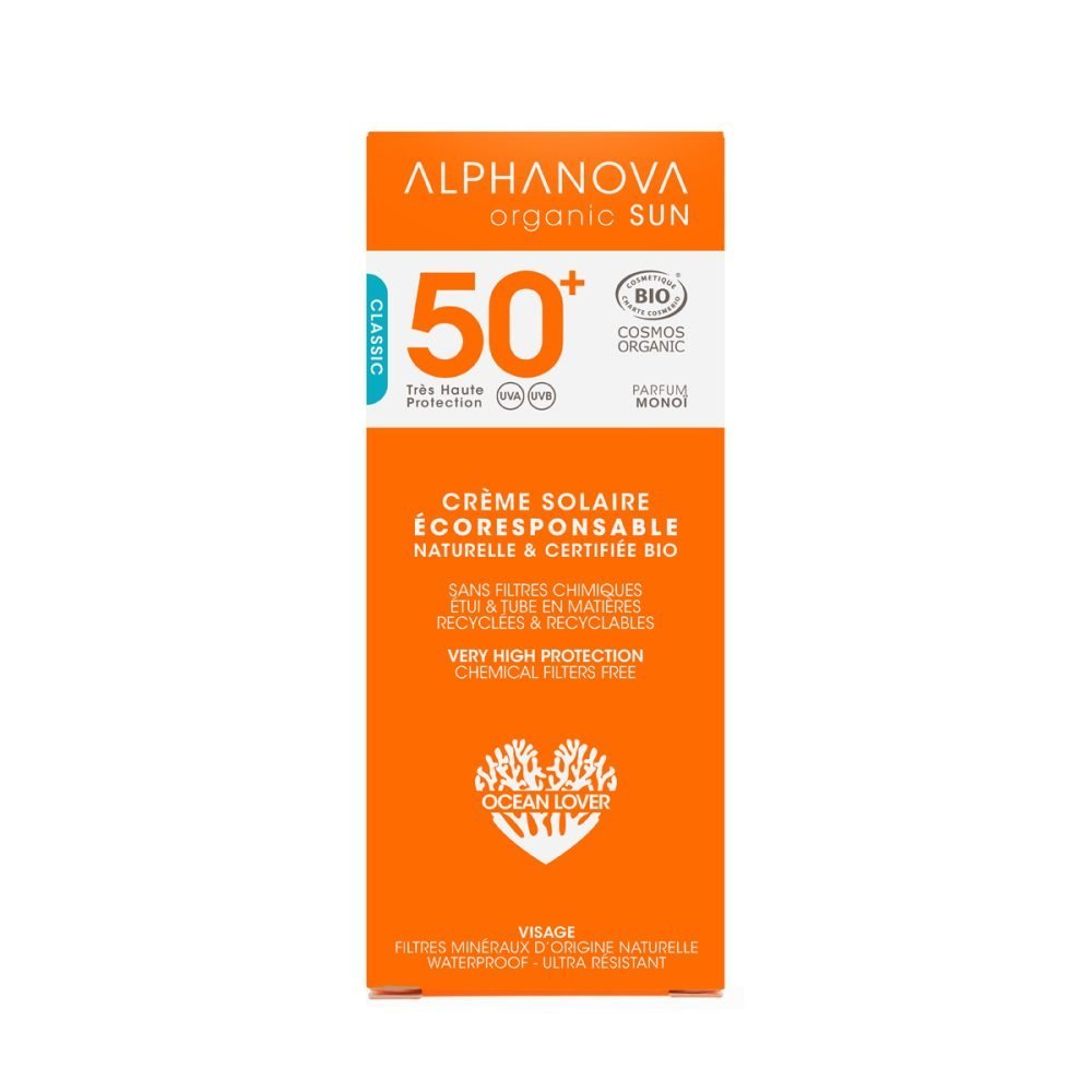 alphanova Crème solaire certifiée bio très haute protection SPF 50+