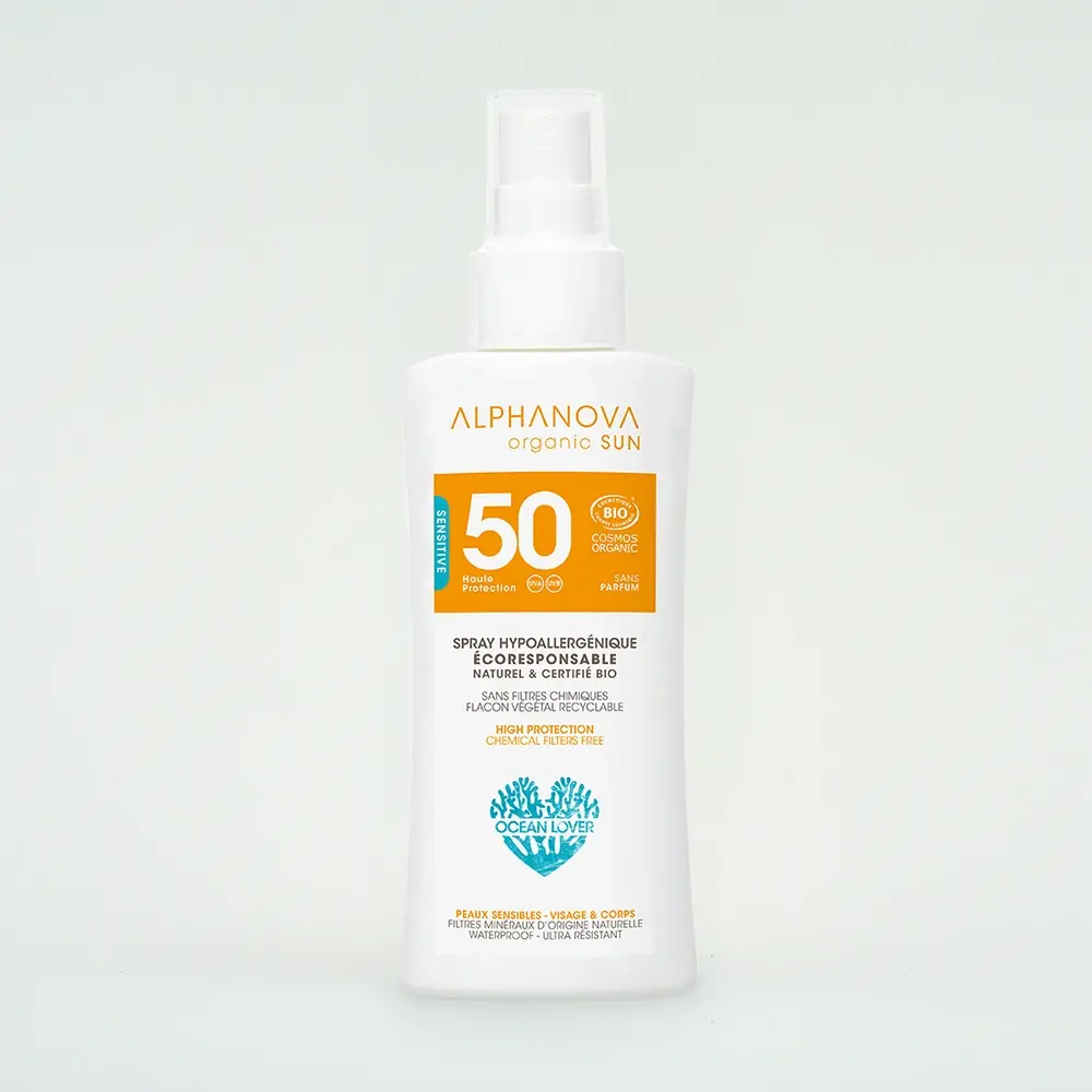 Alphanova Crème Solaire Hypoallergénique Format Voyage SPF50