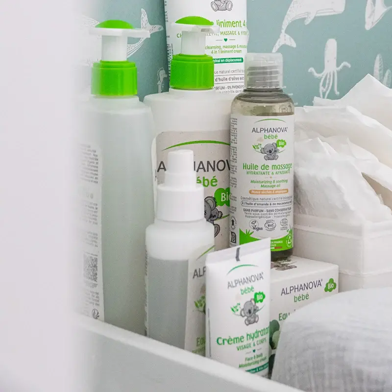 Alphanova Eau Nettoyante Certifiée Bio Toilette De Bébé 500 Ml