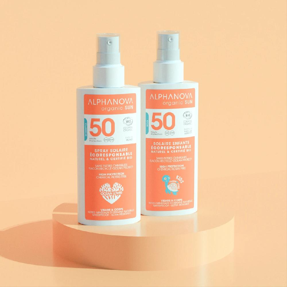 alphanova Kit Duo Parfumé SPF 50 - Crèmes solaires BIO parfumées