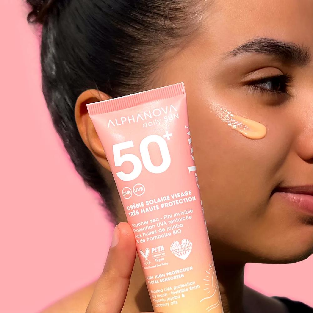 Alphanova Kit Trio Summer: 2 Protections Solaires 50+ & 1 Huile Pailletée Rose