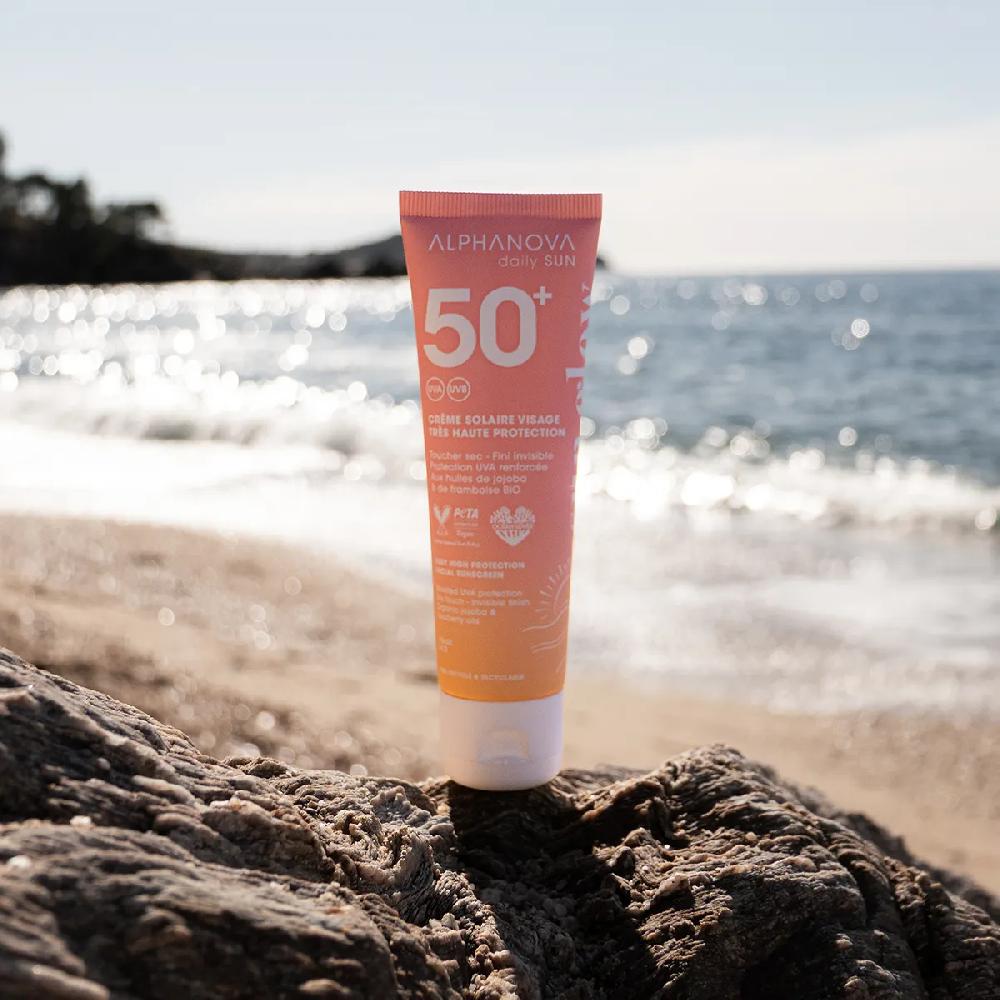 Alphanova Kit Trio Voyage : Crème Solaire Visage + Huile Solaire + Stick Lèvres