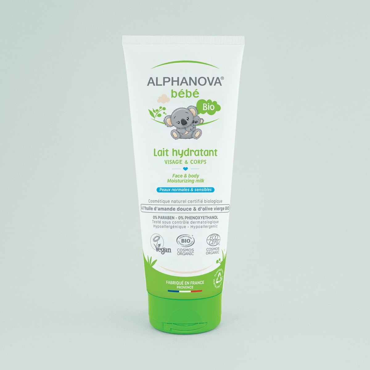 Alphanova Lait Hydratant Bébé Certifié Bio Visage & Corps