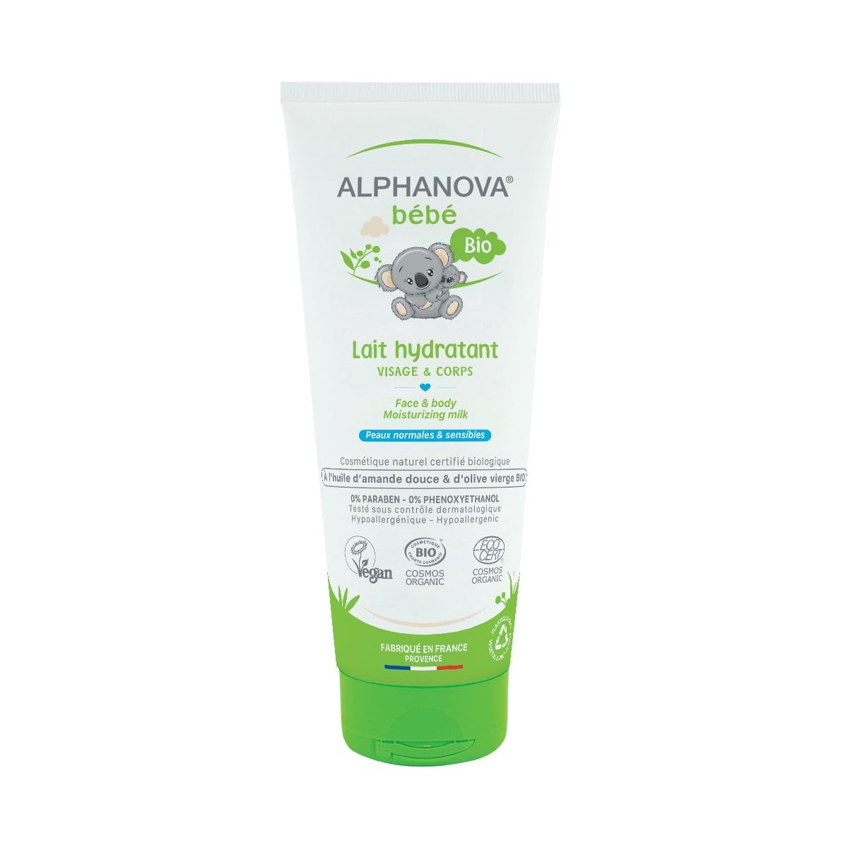 alphanova Lait hydratant bébé certifié bio visage & corps