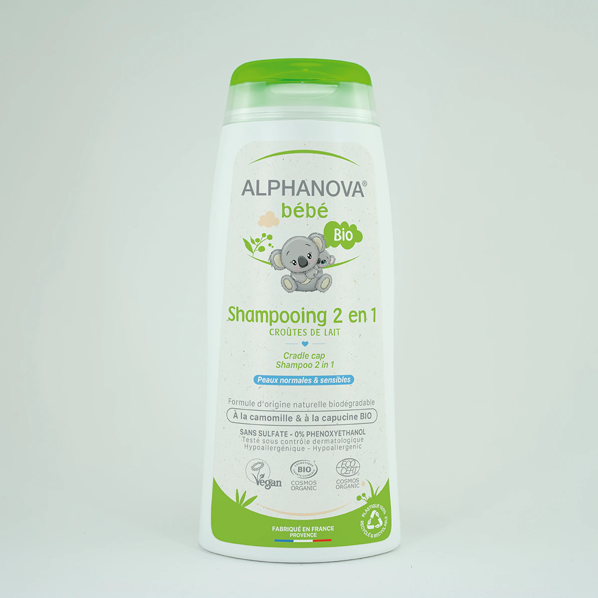 Alphanova Shampooing Bébé Certifié Bio 2 En 1 - Croûtes De Lait