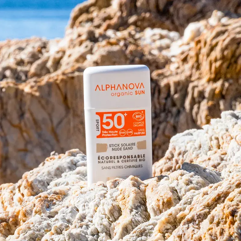 Alphanova Stick Solaire Beige Très Haute Protection Visage SPF50+