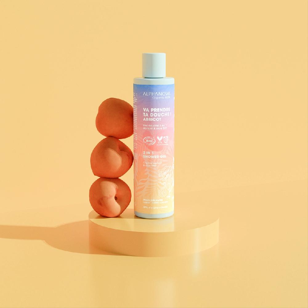 Alphanova Va Prendre Ta Douche Gel Douche 3 En 1 - Parfum Abricot