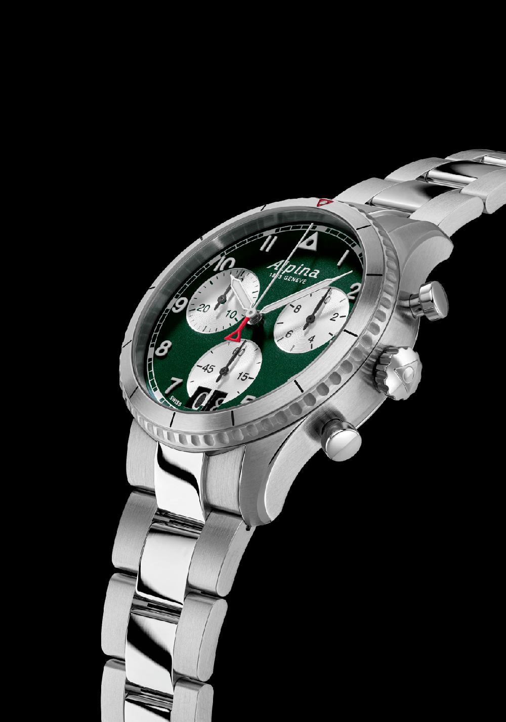 Alpina Startimer Pilot Quartz Chronograph Big Date: Automatic Men's Watch