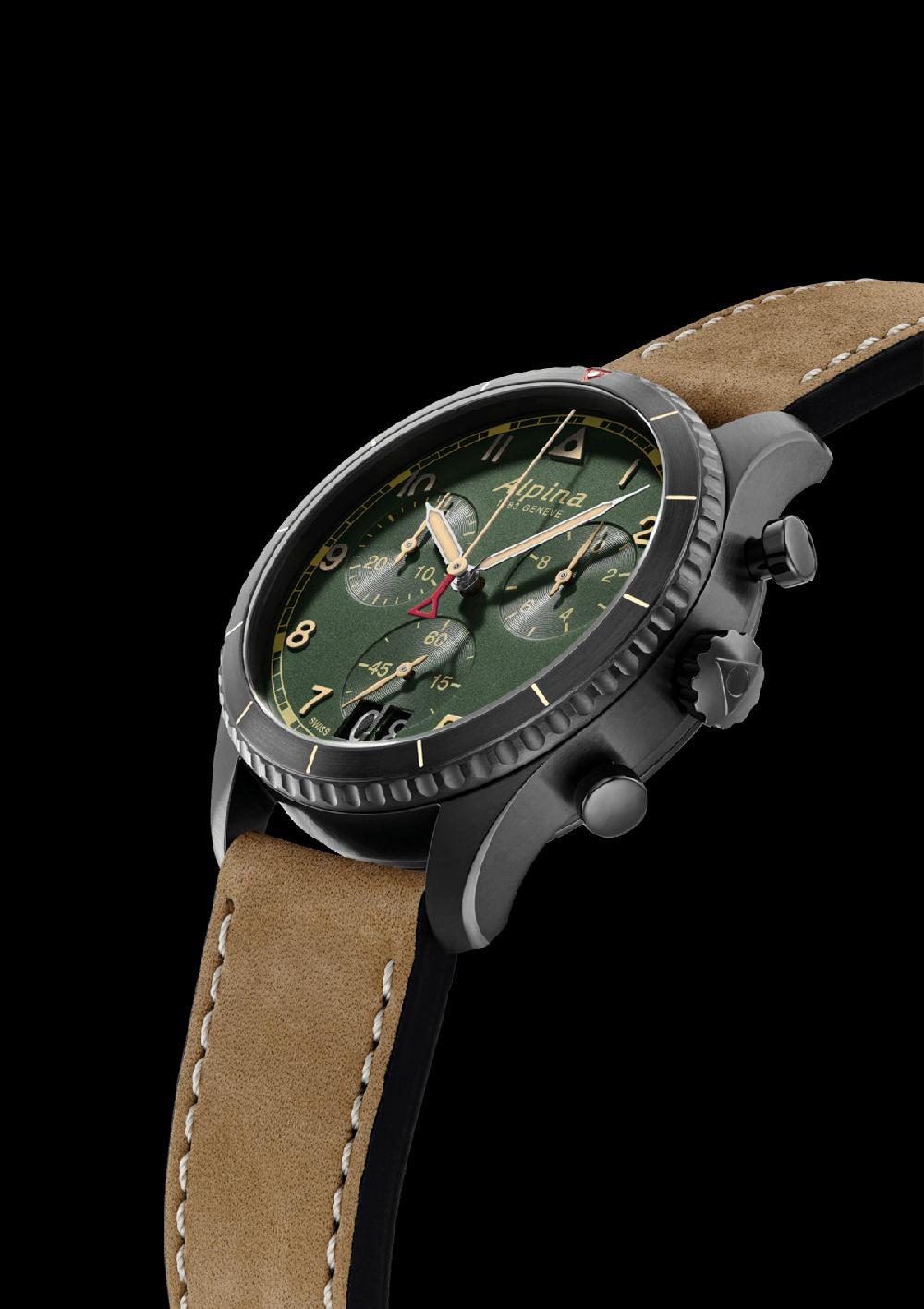 Alpina Startimer Pilot Quartz Chronograph Big Date: Automatic Men's Watch