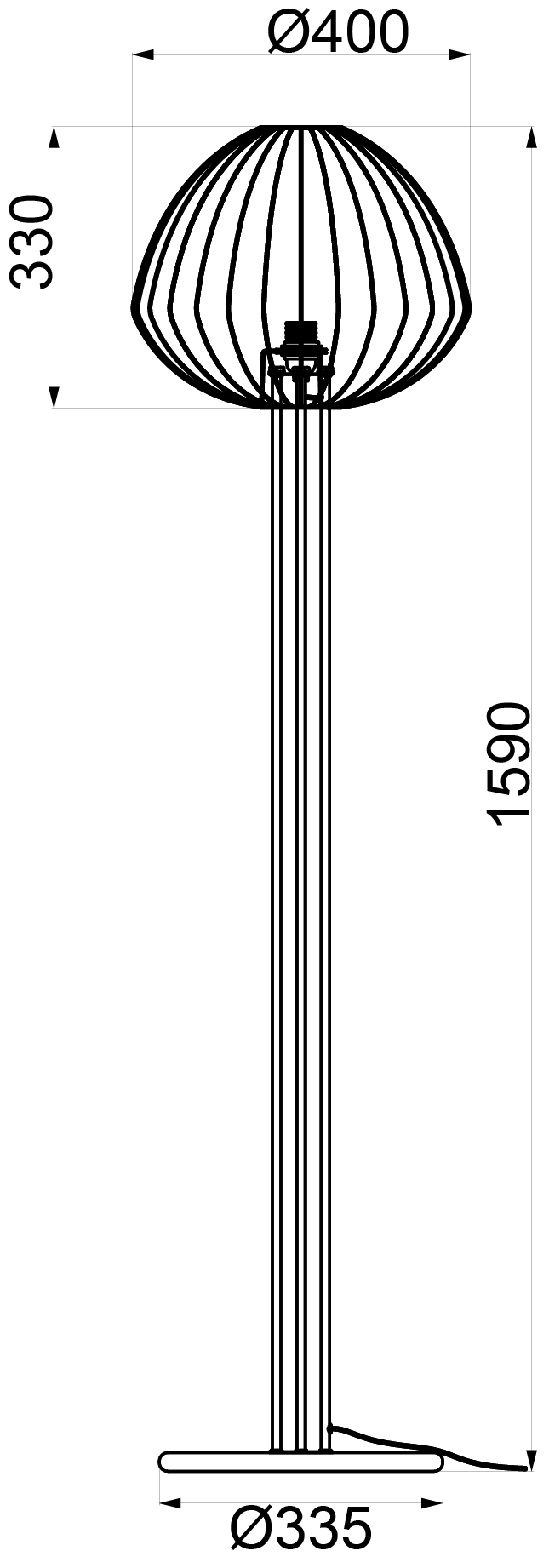 Aluminor Lampadaire BELOUNE LS1 – ALUMINOR