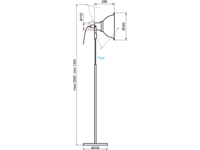 Aluminor Lampadaire LOFT LS
