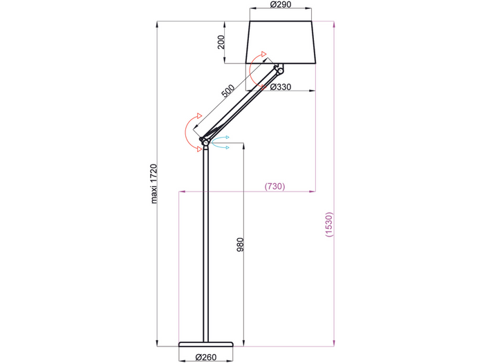 Aluminor Lampadaire PUNCH LS