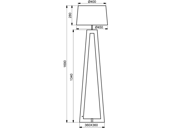Aluminor Lampadaire SACHA LS