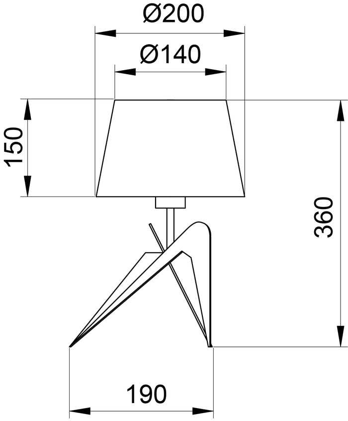 Aluminor Lampe à Poser LOLA / ALUMINOR