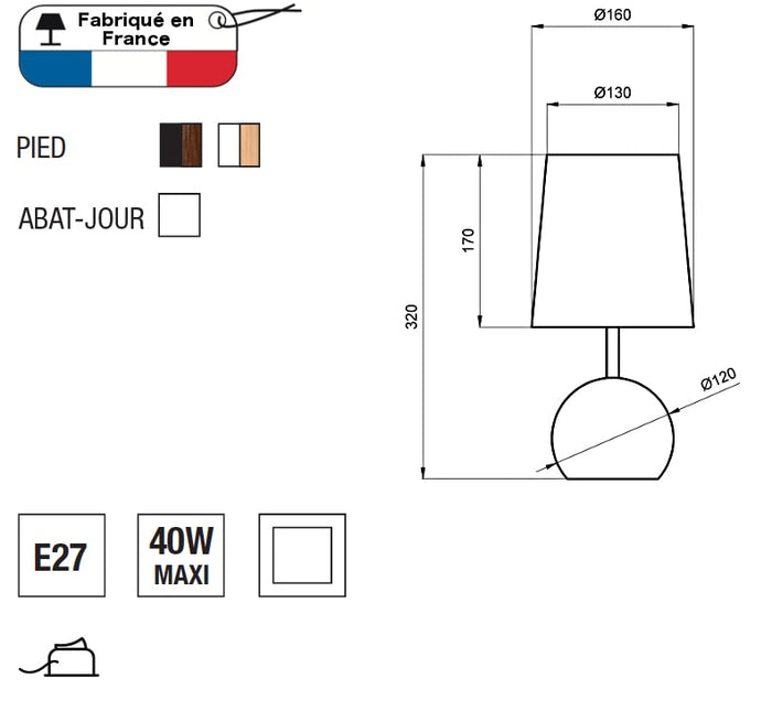 Aluminor Lampe à Poser SENSO